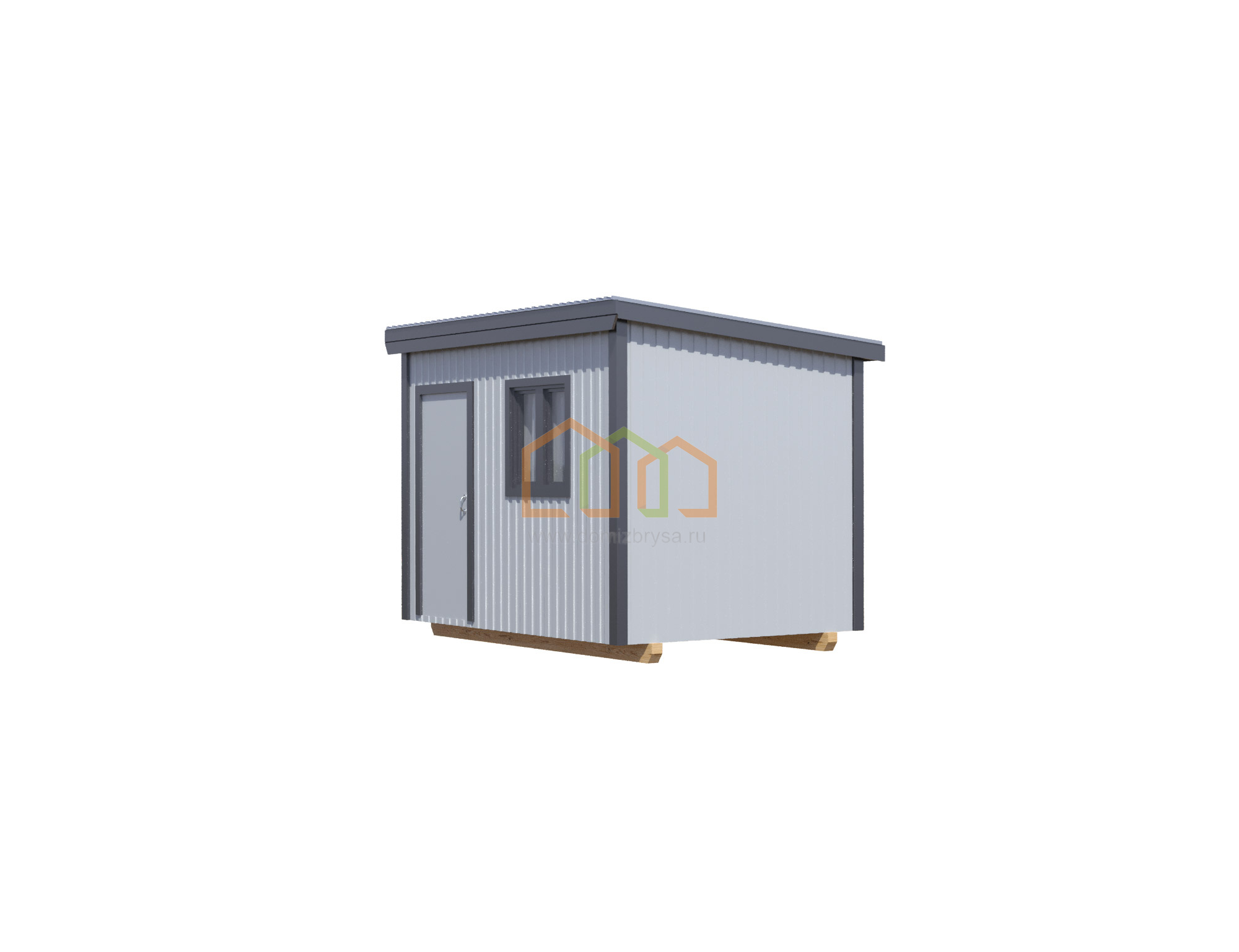 Металлическая бытовка для дачи эконом Мак 3x2.2 Площадь: 6.6 м² в готовом  виде под ключ в Люберцах и области